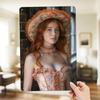 Fantasy Girl FS D Sign X Inch Metal Poster for Kitchen Bar Office Wall Decor