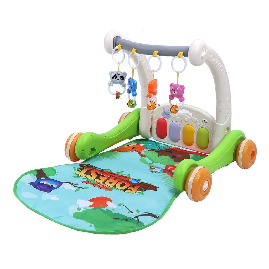 Детский игровой коврик Walker Funny Kick Piano Gym Mat 2 в 1 Детский спортивный коврик с ходунками для малыша