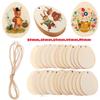 Household Drawing Graffiti Hanging Ornaments Wood Slice Wood Chips Easter Eggs Easter Decorations
