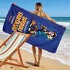 Spirou Faith Print Beach Towel, Large Soft Quick Dry Towel for Beach Camping Swimming