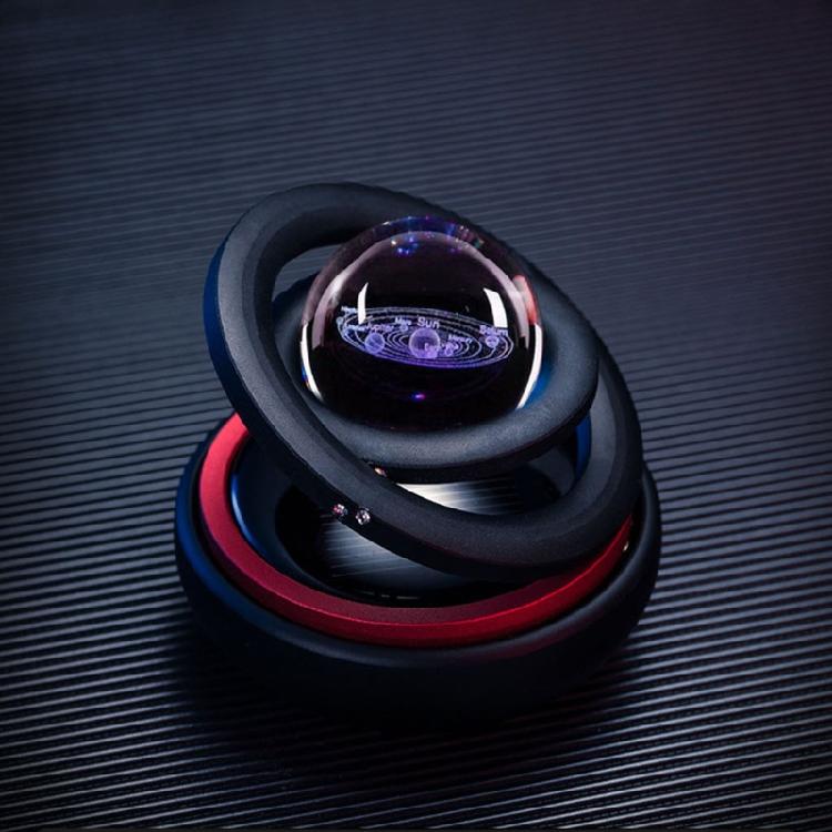 Automotive Air Freshener Solar Powered Rotating Perfume Vehicle Interior Trim