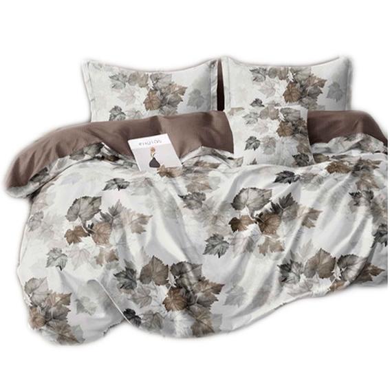 Warm flannel bedding 160x200 + pillowcases Polish, circles, anthracite