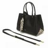 Daks Black Check Color Block Tote Bag Dcba0e122bk