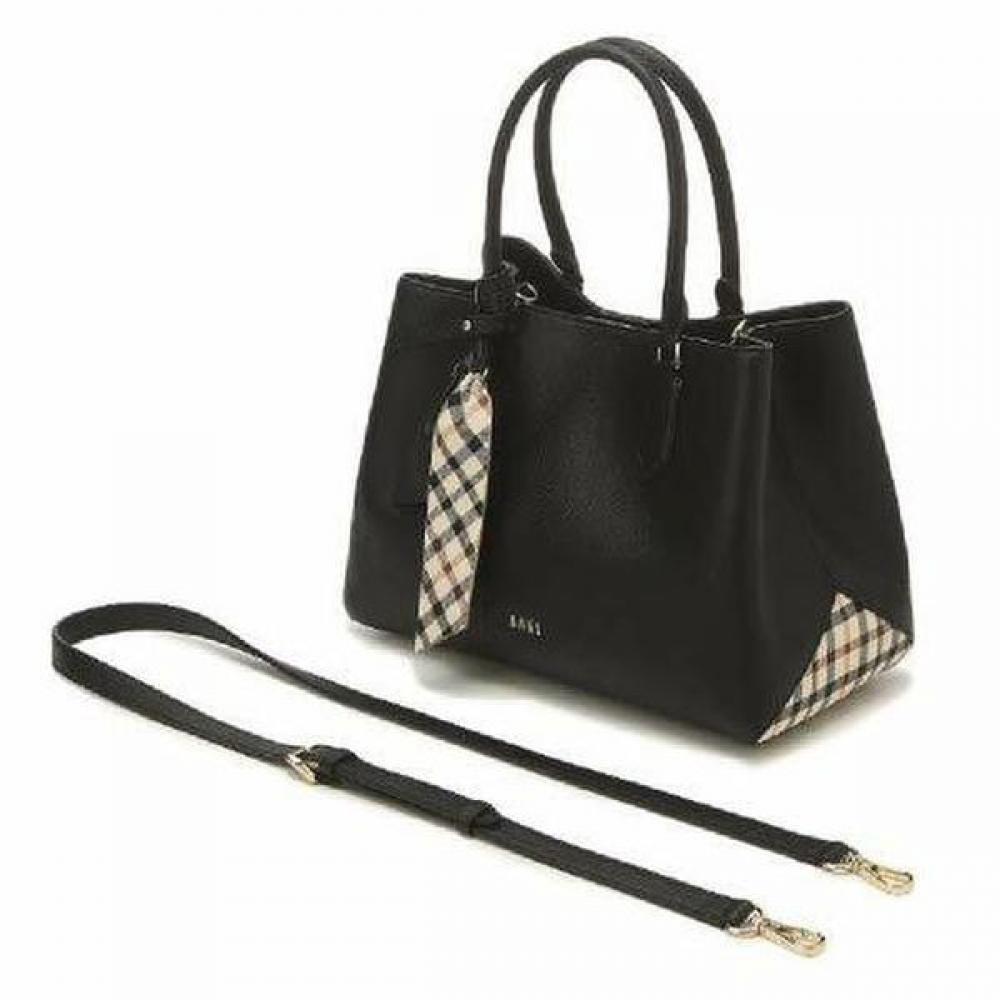 Daks Black Check Color Block Tote Bag Dcba0e122bk