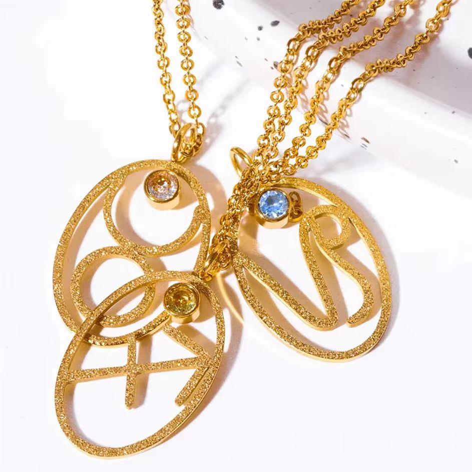 Zodiac Necklace for Women Aries Leo Pisces Sagittarius 12 Constellation Stainless Steel Neck Chains Jewelry Girl Birthday Gifts