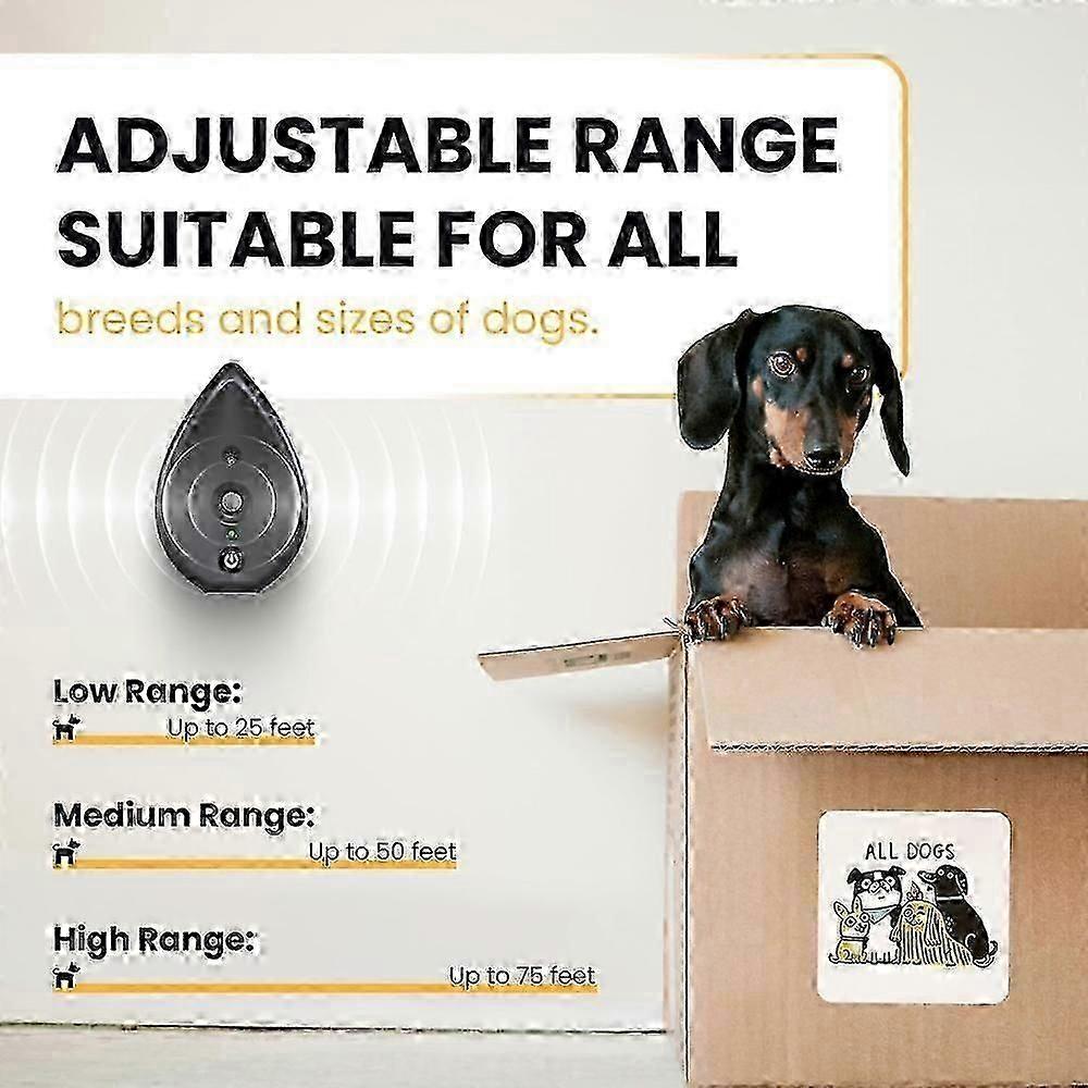 Ultrasonic Anti Bark Device, 75 Feet Dog Bark Deterrent with 3 Level Settings, Humane Bark Control for Indoor Outdoor Use -2026-New