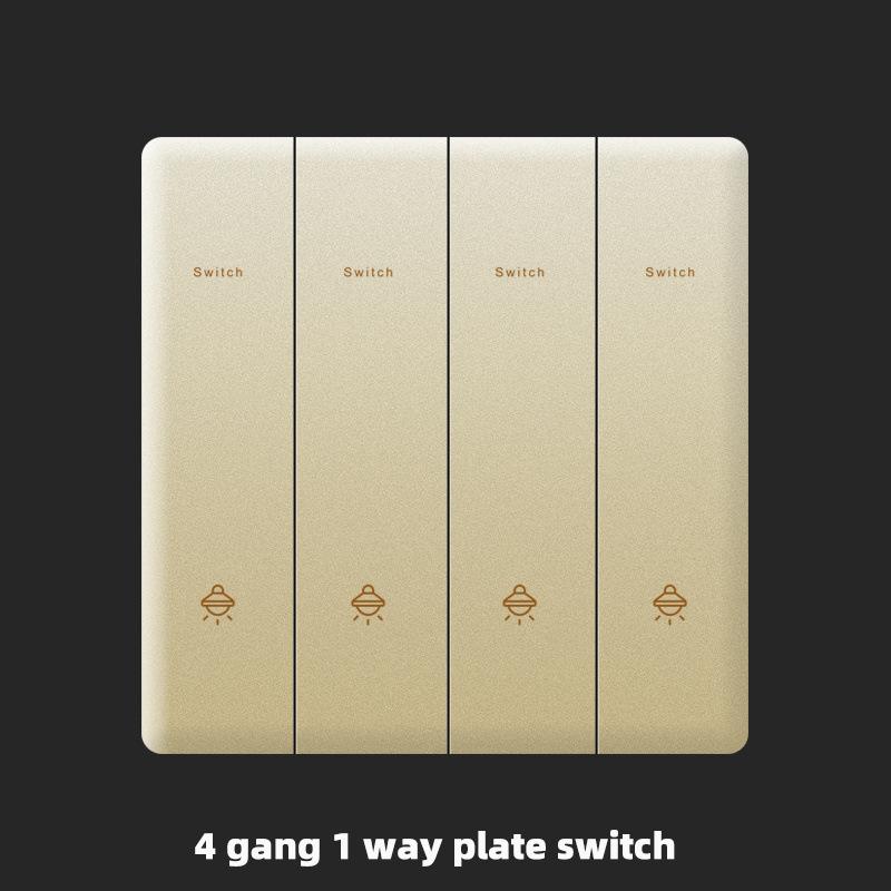 Розетка 13А, Великобритания, 18 Вт, быстрая зарядка Type-C, настенная розетка 220 В, панель переключателей на 1/2/3/4 клавиши, 1/2-ходовая, универсальная 5-контактная настенная электрическая розетка