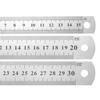 15см/20см/30см/50см Прямая линейка из нержавеющей стали 6"/8"/12"/20'' Двусторонняя металлическая шкала Измерительный инструмент Домашние Офисные принадлежности