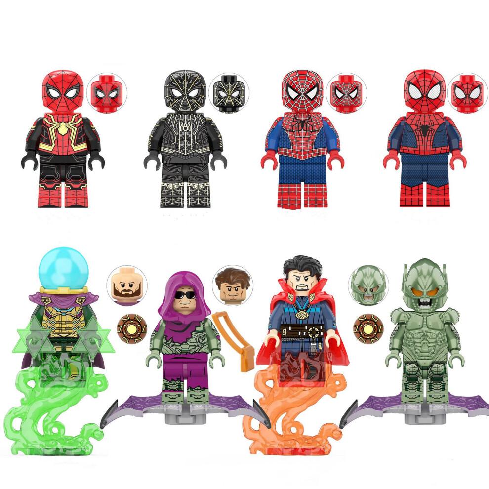 8PCS Spider-Man Dr. strange Green devil MiniFigures Toys Fit Lego