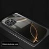 Геометрический полукруг для iPhone 16 Pro Max 15 Pro 14 13 12 Mini 11 XS Max XR 7 8 Plus SE 2022 Эллиптический стеклянный чехол для телефона