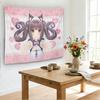 1pc Cute Kawaii Anime Girl Tapestry, Cartoon Wall Hanging Decor for Dorm Bedroom, Perfect Gift for Anime Fans