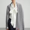 Iannmore Asymmetric Knit Cape Shawl_GY