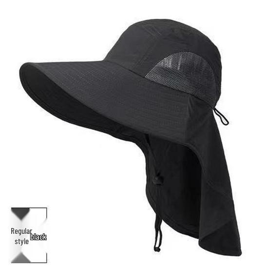 UV Protection Wide Brim Sun Hat for Men & Women, Summer Outdoor Hat with Face & Neck Coverage, Ideal for Fishing.