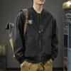 American Trend Print Baseball Uniform Tooling Jacket Men'S Loose Large Size Casual Bomber Jacket Top