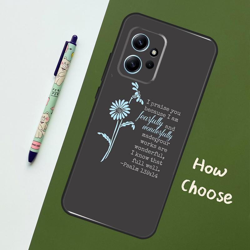 Христианские псалмы для Xiaomi Redmi Note 12S 11S 10S 9S Note 12 8 9 10 11 Pro Чехол для телефона Redmi 12 9 C 10C
