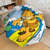 1PC Garfield Surfing Auto Folding Umbrella | Vibrant Motif & Compact Design for Everyone, On-the-Go Essential - Gift-Worthy Style yy250930031