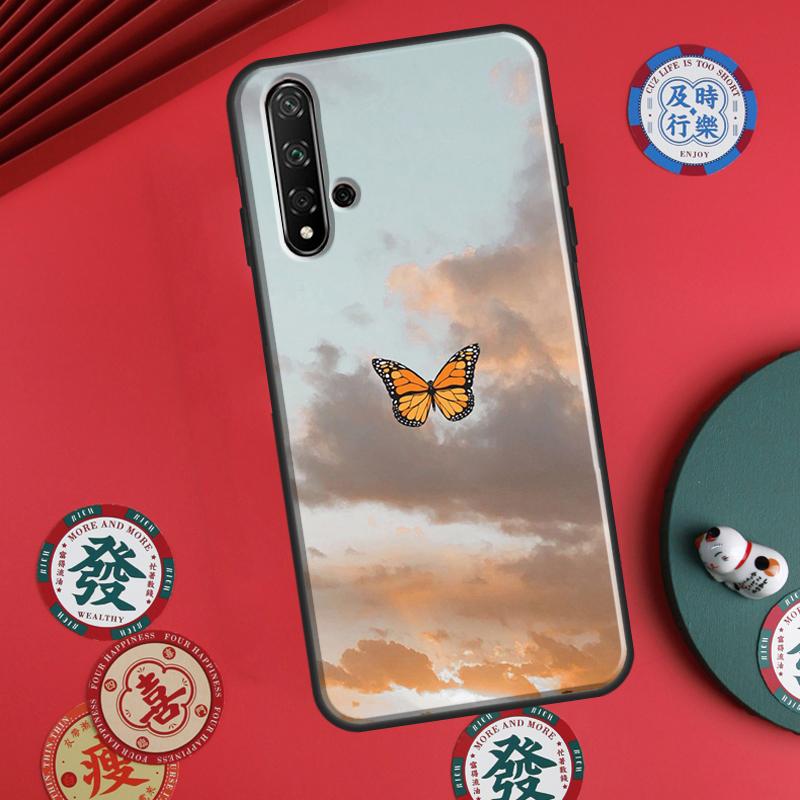 Butterfly Sky For Huawei P30 P20 P40 Lite P60 Pro Nova 5T 12s 12i 11i Y90 Y70 Y60 Y61 Y91 Y72 9 10 SE Case