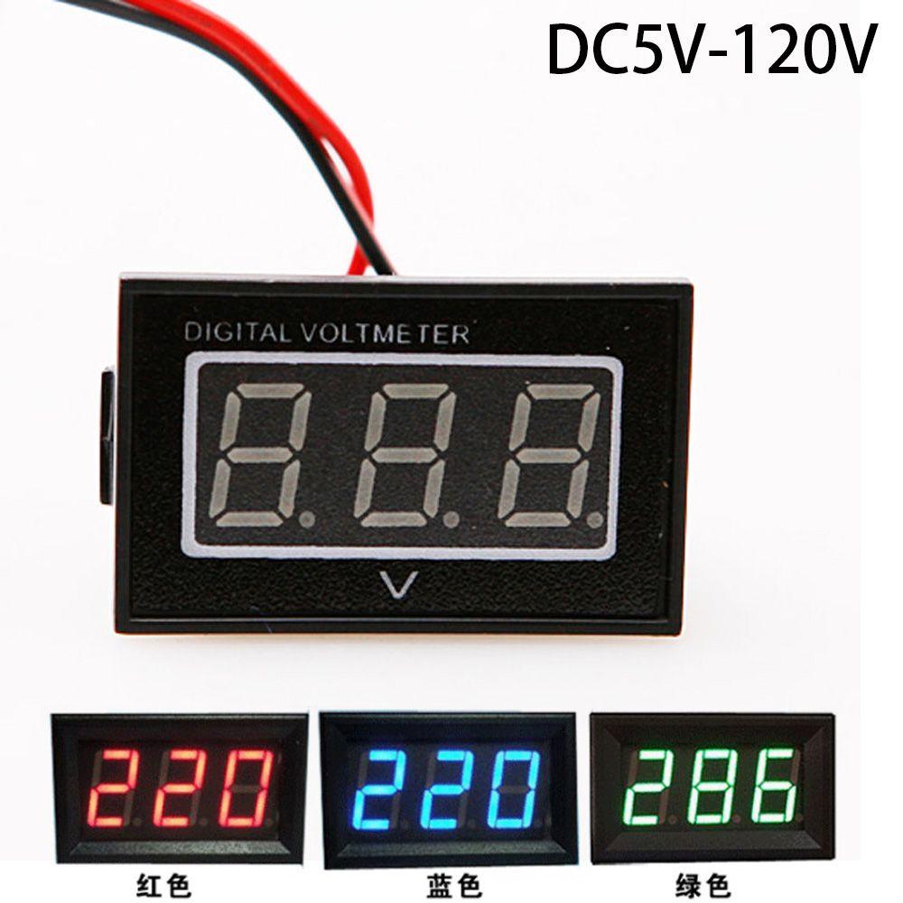 starting voltage Blue/Green/Red Club Car 5-120 Volt 24V 36v 48v Battery Gauge Digital Voltage Meter