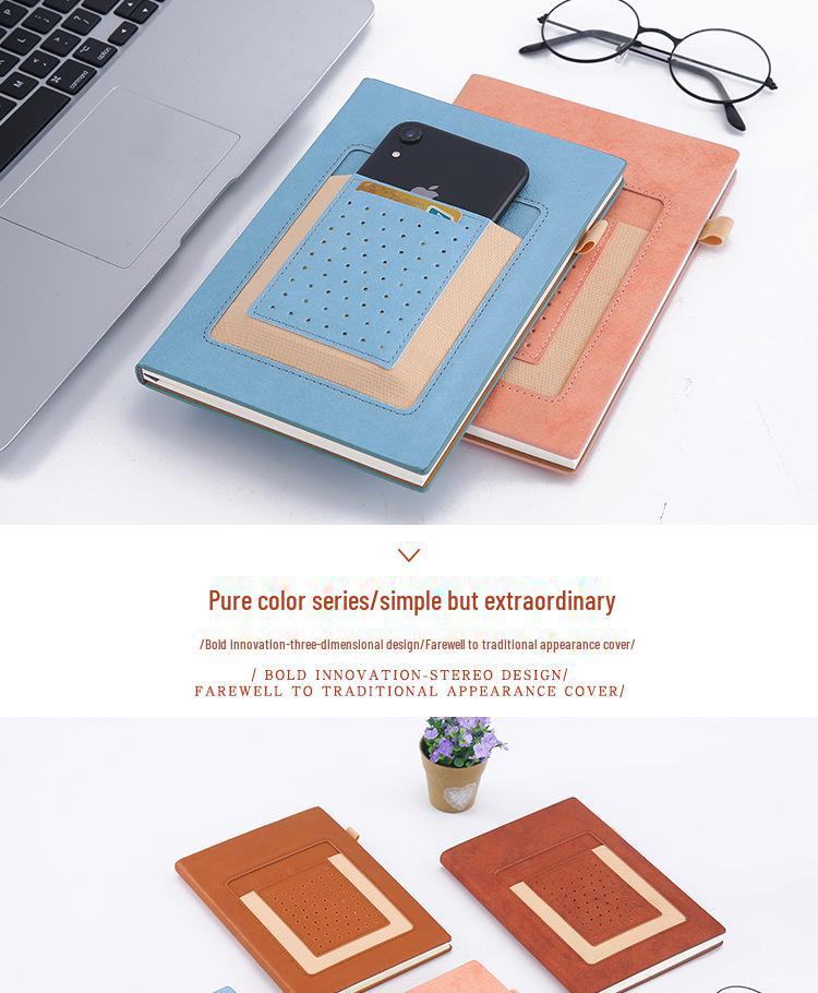 Творческий карманный блокнот формата А5 с держателем для ручки, настраиваемые страницы, компактный дизайн для студентов