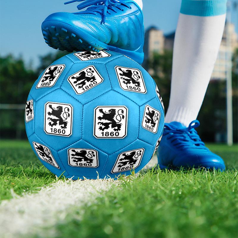1860 Munchen football club Print Size 5 Soccer Ball, PU Wear Resistant Football for Match Training and Daily Practice, Birthday Gift for Soccer Fans
