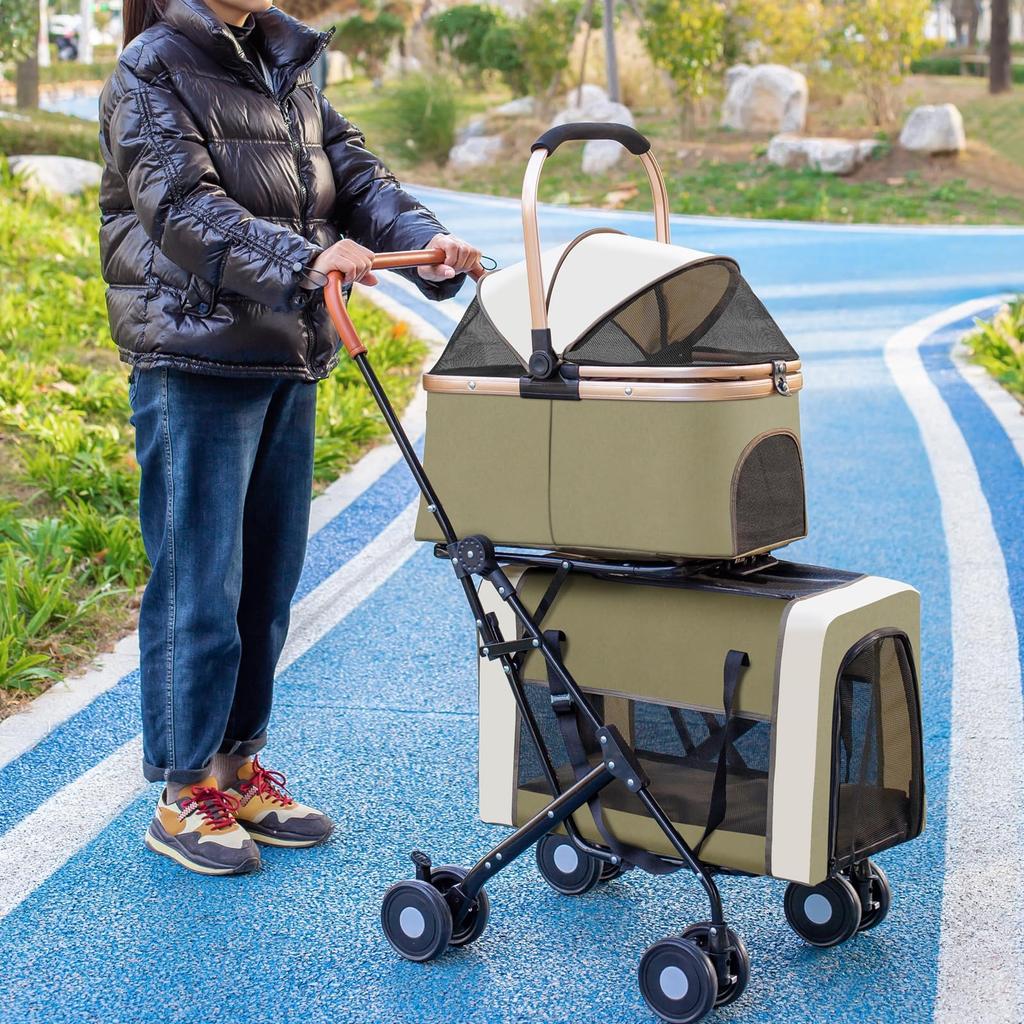 JZOOOZ Pet Separate Design with 4 Rotating Front and Rear Wheel Easy To and Detachable for Compact Convenient for and Nursing Stroller, Type,