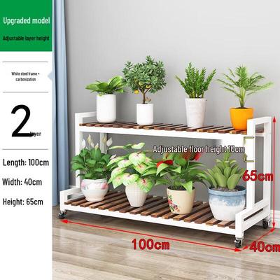 Многоярусная подставка для цветов в виде лестницы из кованого железа Hualongdun