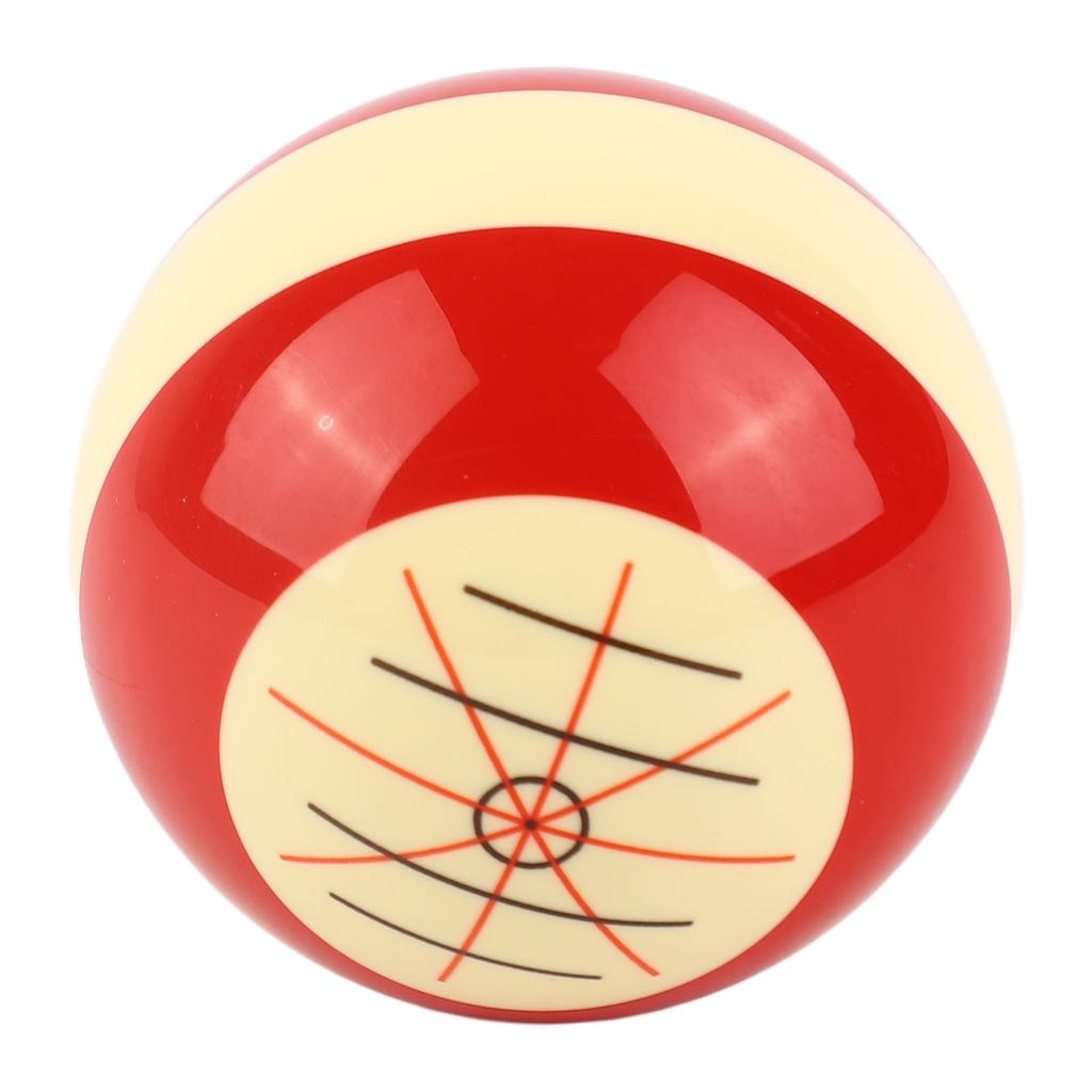 Training Billiards Cue Ball Resin Standard Pool Practice Cue Ball for US Billiards Eight Balls 57.2mm Diameter