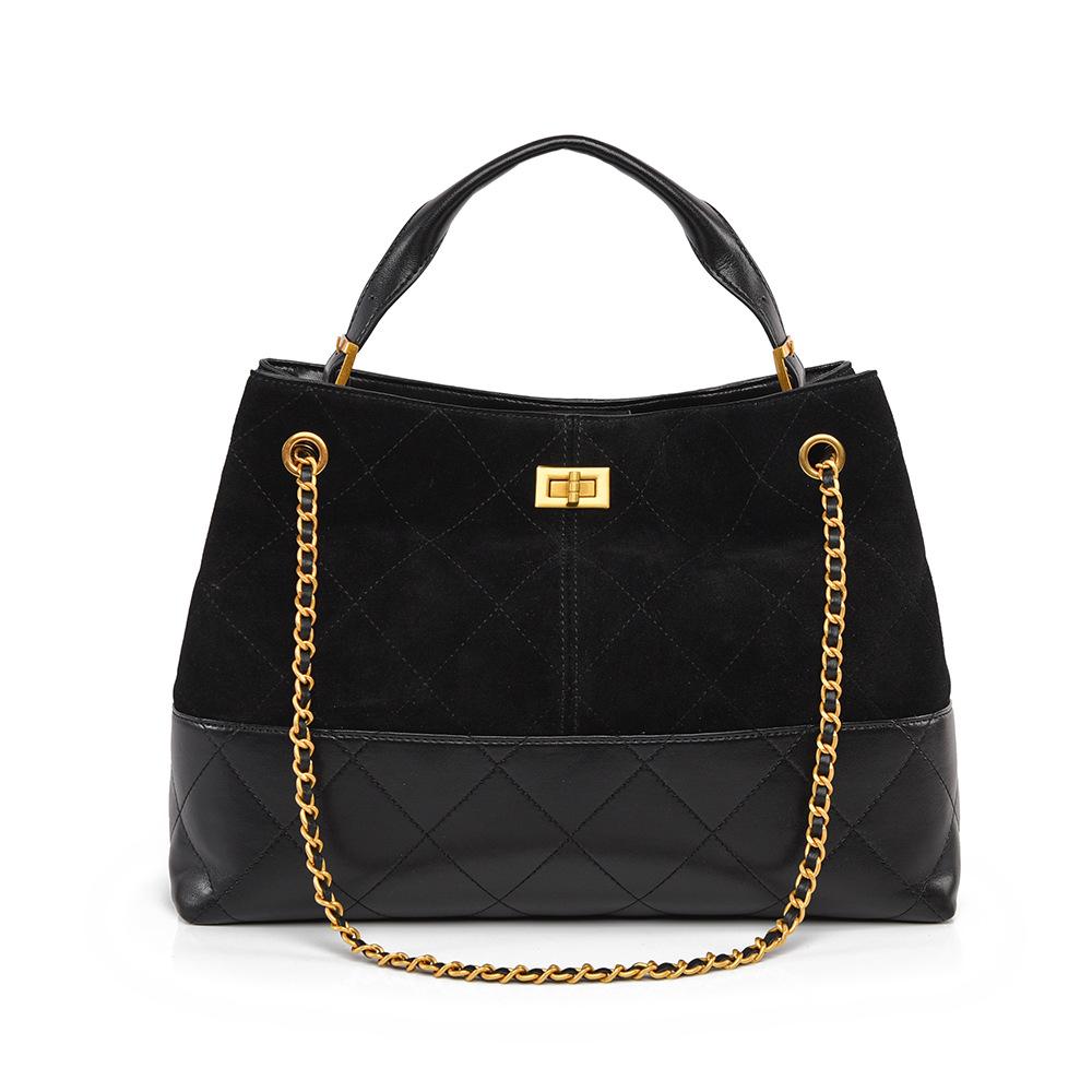 Handbag, Matte Bag, Women'S Retro Fashion, High-End Shoulder Bag, Large-Capacity Commuter Bucket Bag.