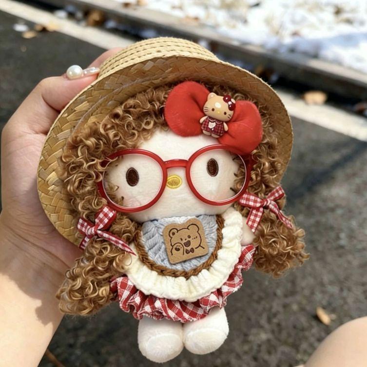 Hello Kitty Cartoon Plush Doll With Fiber Cotton Filling For Gift And Decoration