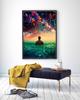 Vintage Astronaut Space Dreaming Poster Fantasy Flower NIght Wall Art Home Decoration Kawaii Room Decor Quality Canvas Posters