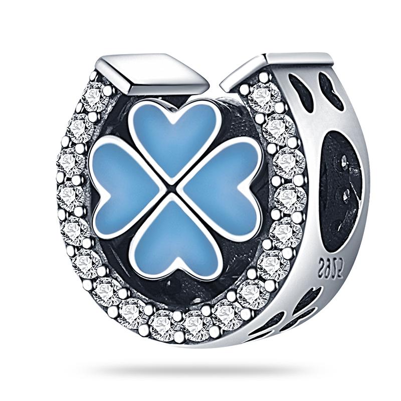 Copper Four Leaf Clover Theme Series Bead And Pendants Suitable For 3Mm Original Bracelet Necklace Women Luxury Jewelry Gift