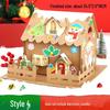 DIY Christmas Igloo Cookie House Kit for Kids with Reindeer Stickers