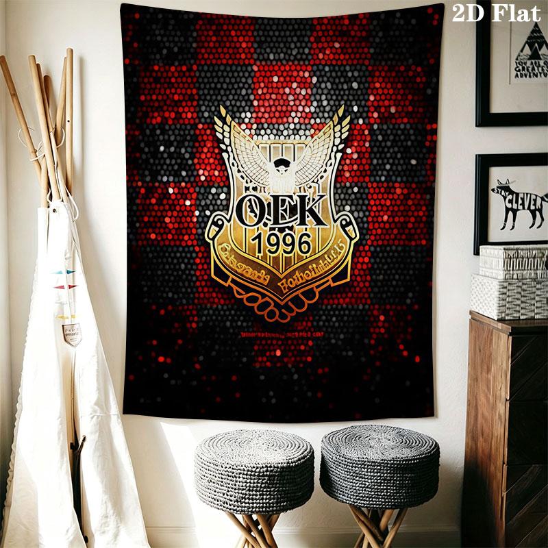 Östersunds FK Wall Hanging Printed Fabric Blanket Decorative Tapestries for Bedroom Living Room Home Decor
