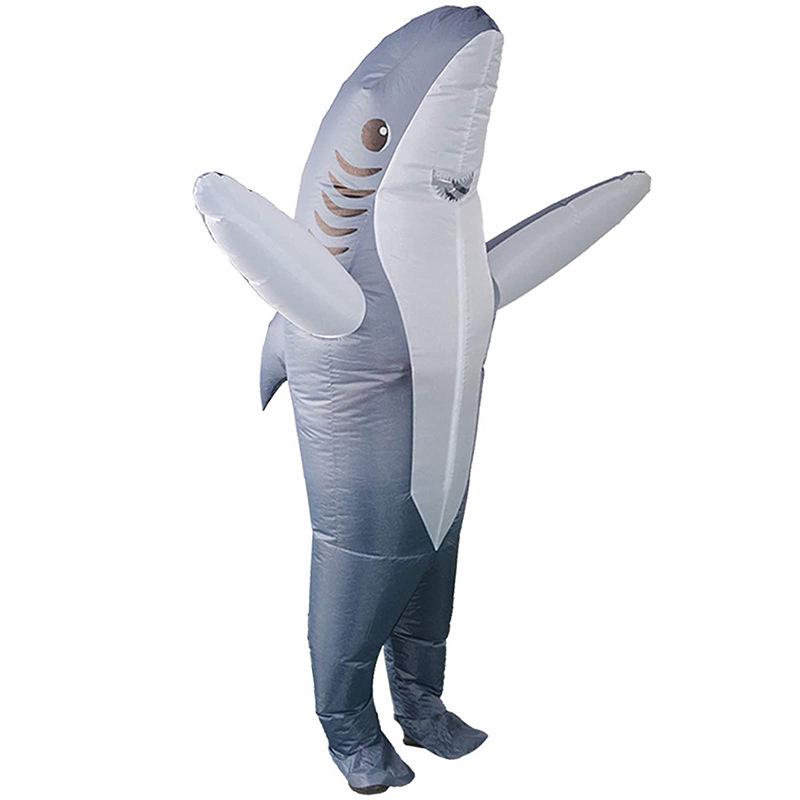 Надувной морской талисман на Хэллоуин: Костюм дельфина и акулы для косплея и фестивалей