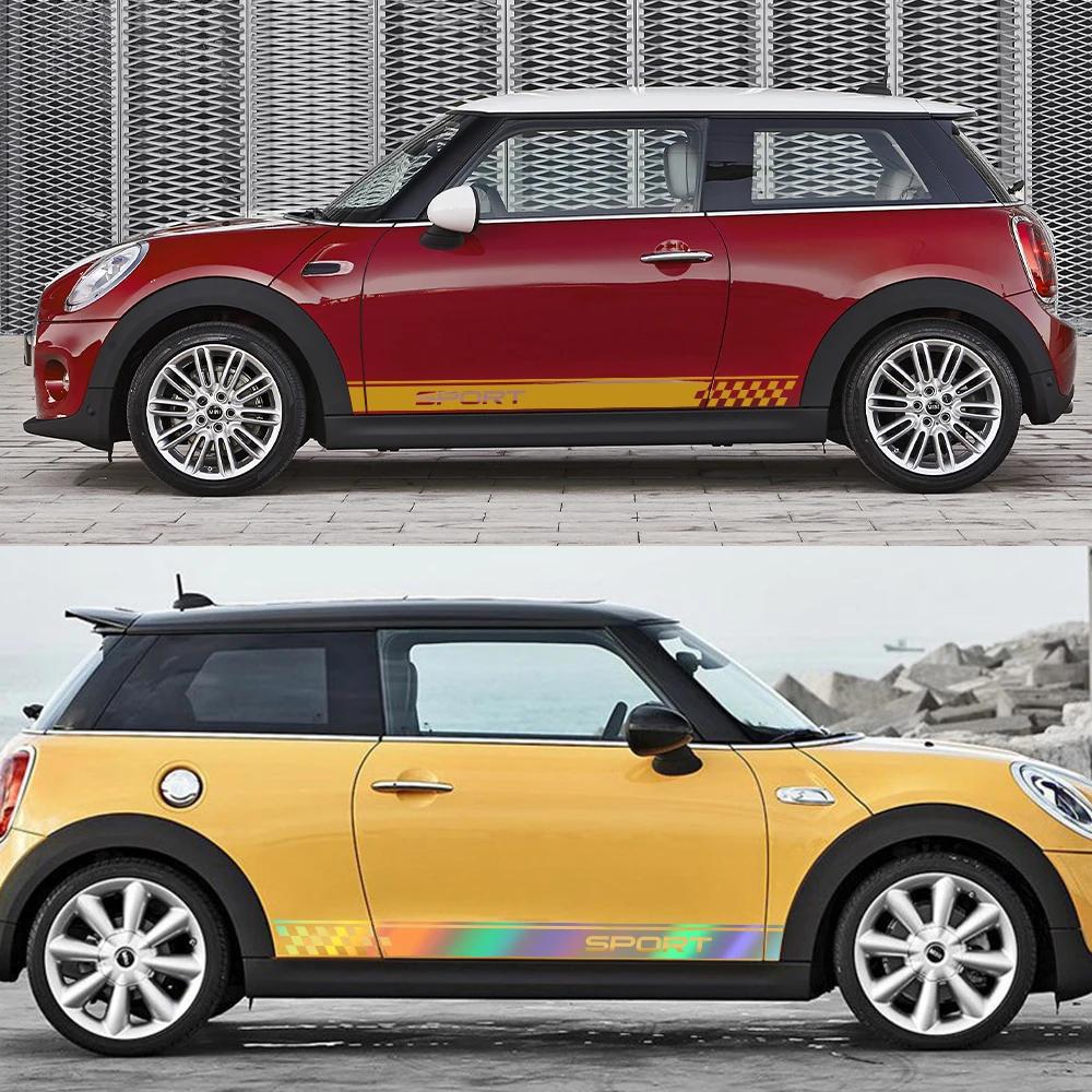 Боковая наклейка на дверь автомобиля для MINI John Cooper S JCW F55 F56 F57 R55 R56 R60 F60 Графика Спортивный Декор Наклейка Аксессуары для Авто Тюнинга