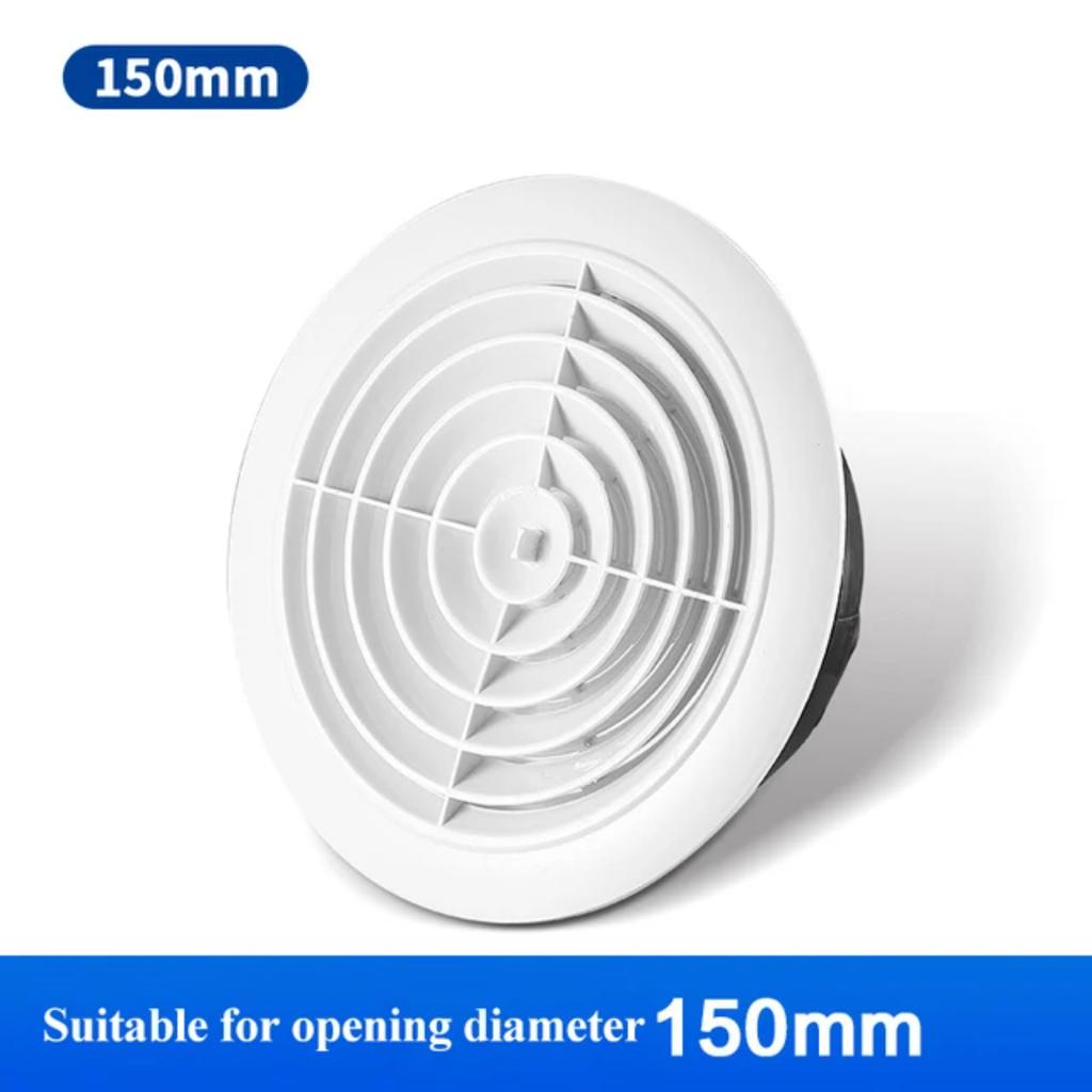 Adjustable Air Ventilation Cover Round Ducting Ceiling Wall Hole ABS Air Vent Grille Louver Kitchen Bath Air Outlet Fresh System