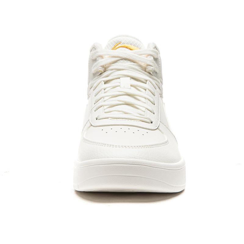 Men's Sneakers Li-Ning Skate Shoes Men's High-top Mist White (Fleece-Lined)