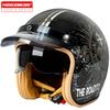 New Motorcycle Helmet Classic Retro Moto Helmet Open Face Helmet For Men Women Black Lens Safety Helmet Motorcycles Accessories