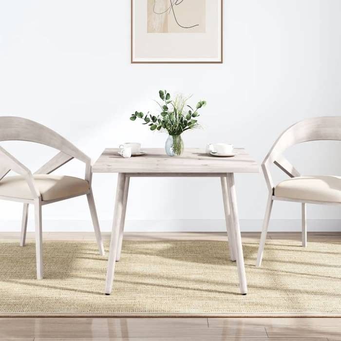 VidaXL Dessus de table blanc 70x70x2,5 cm bois de pin massif 824386