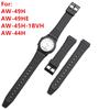 Watch Strap with Tool Screws for Casio AW-49H AW-49HE AW-45H-1BVH AW-44H Watch Band Resin Sport Waterproof Replacement Bracelet