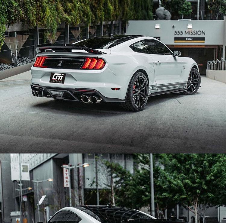 GT500 Carbon Fiber Side Skirts for 2015-2022 Ford Mustang Modification