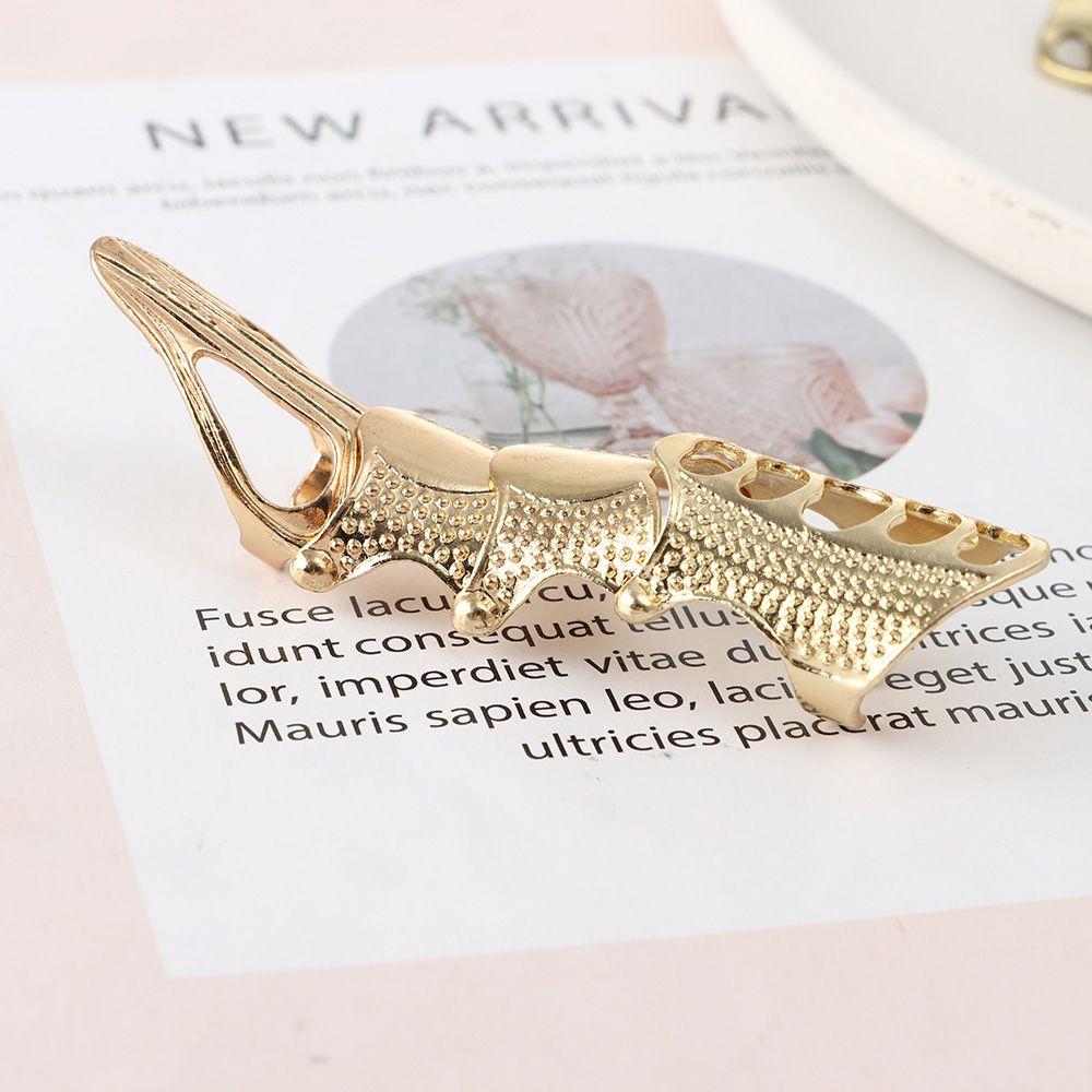 Металлический костяшка пальца Хэллоуин кольцо коготь панк кольца сустав броня рок свиток