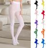 Women Pantyhose High Waist Solid Color High Elasticity Skinny Thin Candy Color Anti-slip Cosplay Performance Tights Work Daily Wear Long Stockings