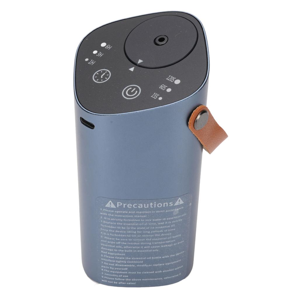 Waterless Essential Oil Diffuser Quiet Aromatherapy Diffuser with Handle 2000mah Battery Timer