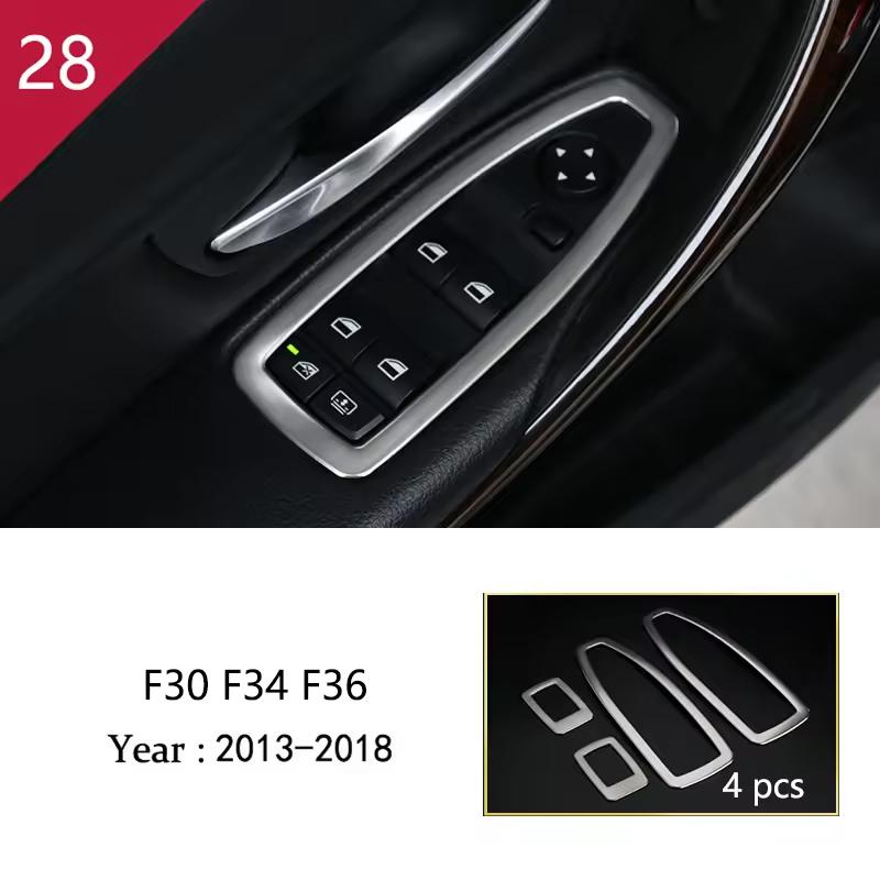 For BMW 3 4Series3GT F30 F31 F32 interior Glove Box Co-Pilot Toolbox Strips Sequin Decorative Cover Trim Car Styling Accessories