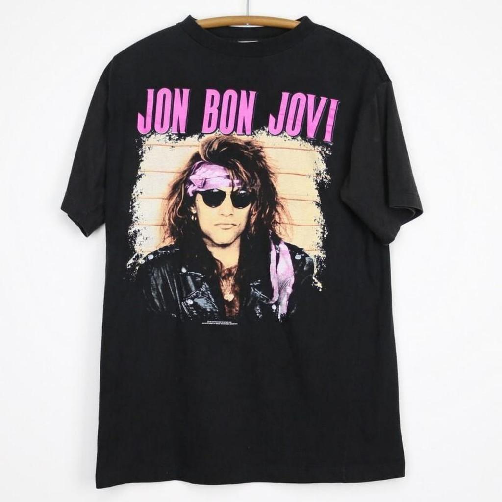 Bon Jovi Blaze of Glory 1990 Хлопковая футболка Унисекс Все размеры от S до 5XL Унисекс футболка