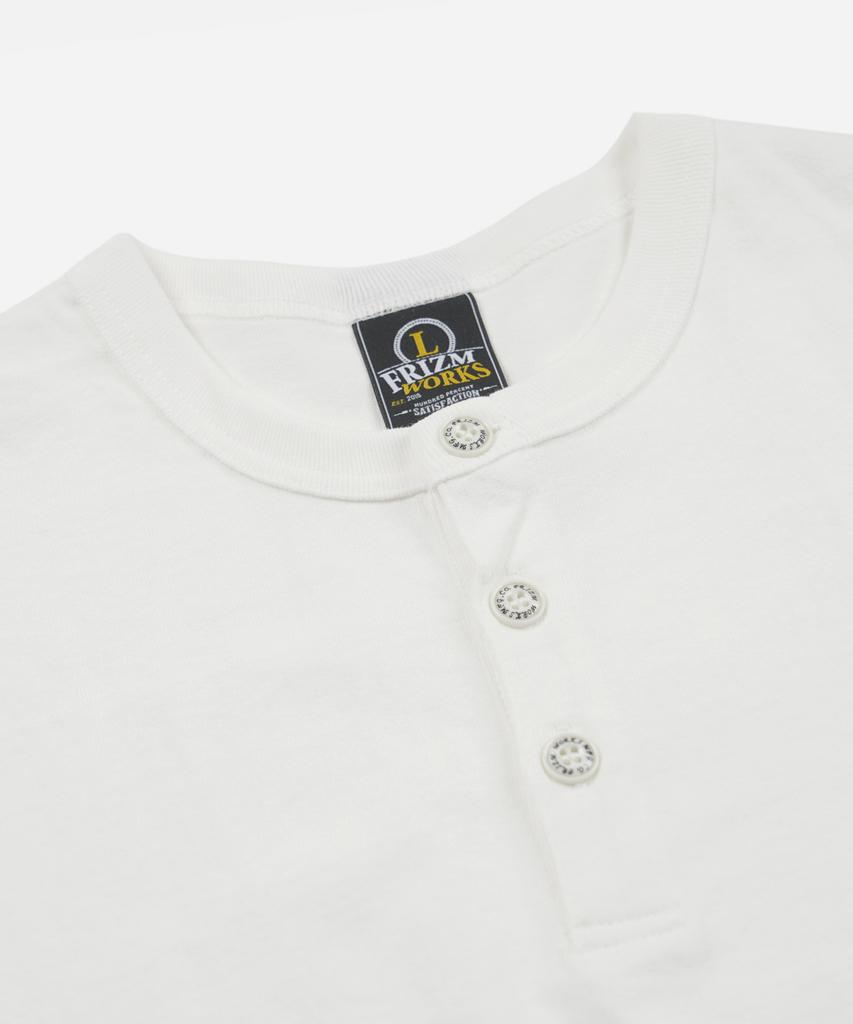 FRIZMWORKS 10S Однотонная футболка-henley _ Белый