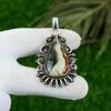 925 Sterling Silver Pear Natural Polychrome Jasper Engagement Pendant Jewelry