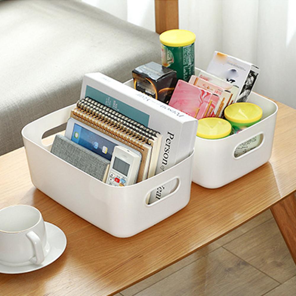 PP Multiple Colour Storage Baskets High-capacity Sundry Sorting Box Plastic Storage Boxes  Cupboard
