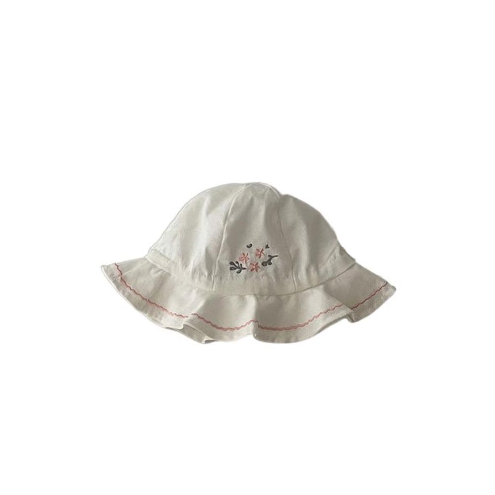 Pleated Infant Bucket Hat Love Heart Toddle Fisherman Hat Sweet Baby Sunhat  Baby